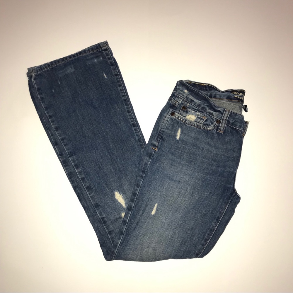 Abercrombie & Fitch distressed flared jeans s:0S
